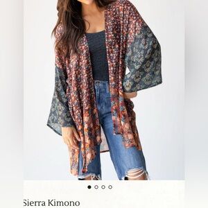 NATURAL LIFE Sierra Bohemian Kimono wrap EUC size S/M